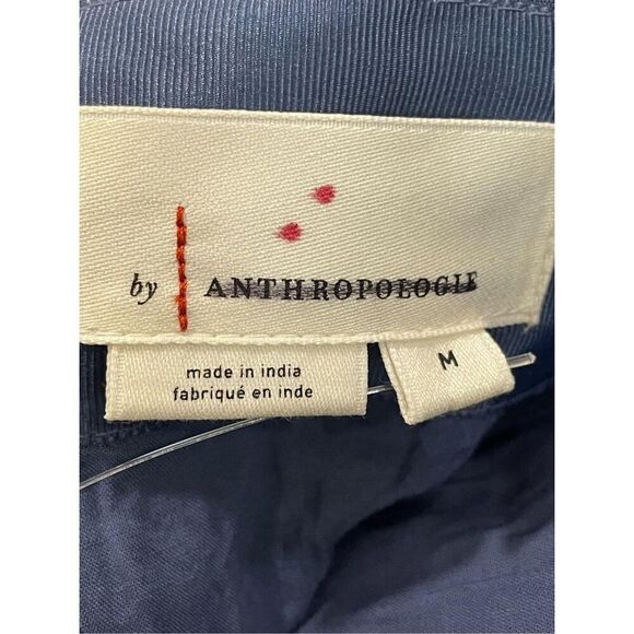 Anthropologie Long-Sleeve Sweetheart Midi Dress Size M - Picture 12 of 13